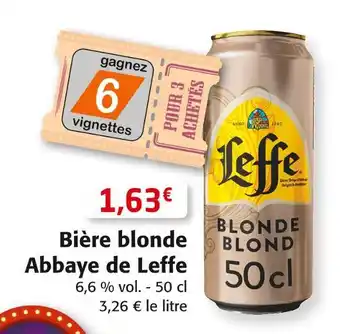 Colruyt Leffe bière blonde abbaye de leffe offre
