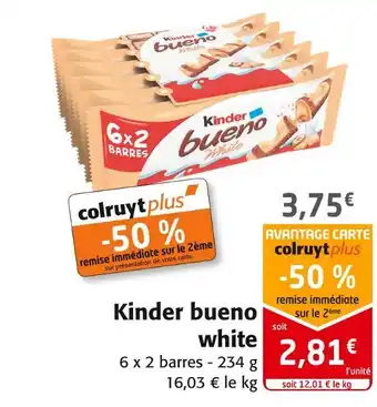 Colruyt Kinder kinder bueno white offre