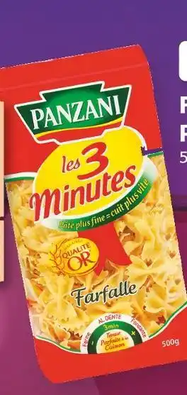 Colruyt Panzani farfalle les 3 minutes offre