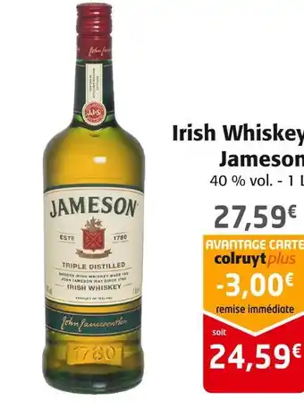 Colruyt Jameson irish whiskey offre