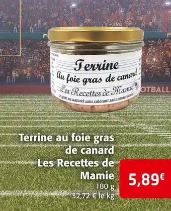 Colruyt Les recettes de mamie terrine au foie gras de canard offre