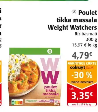 Weight watchers poulet tikka massala