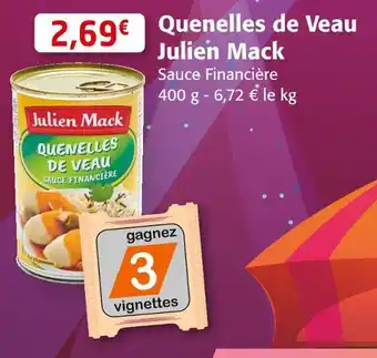 Colruyt Julien mack quenelles de veau offre