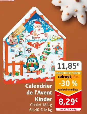 Kinder calendrier de l'avent