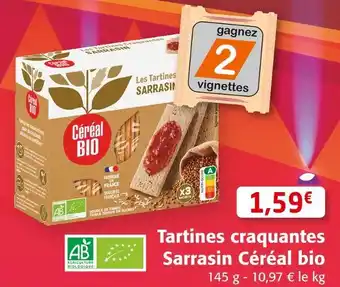Colruyt Céréal bio tartines craquantes sarrasin offre