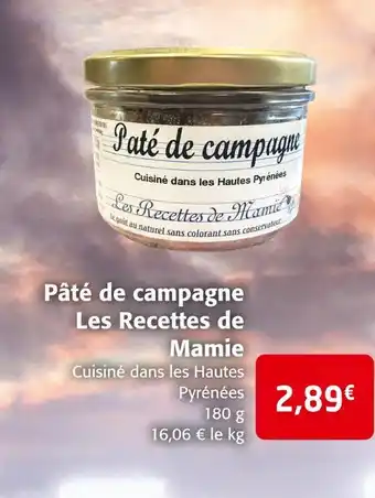 Colruyt Les recettes de mamie pâté de campagne offre