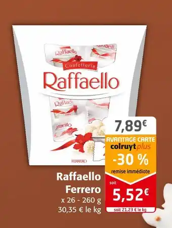 Colruyt Ferrero raffaello offre