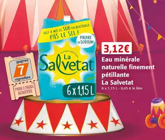 Colruyt La salvetat eau minérale naturelle finement pétillante offre