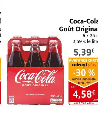 Colruyt Coca-cola coca-cola goût original offre