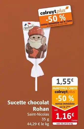 Rohan sucette chocolat