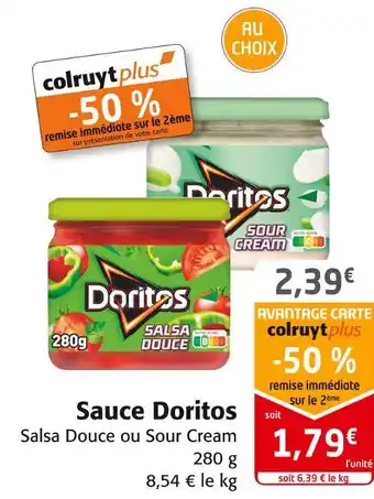 Colruyt Doritos sauce offre