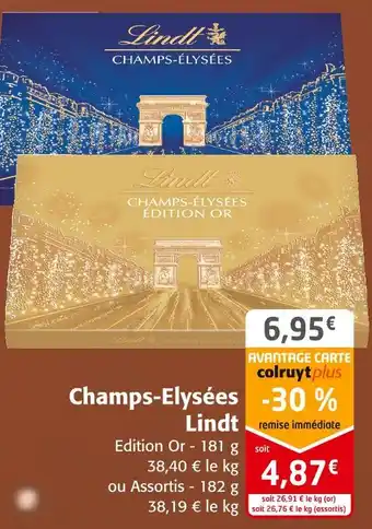 Colruyt Lindt champs-elysées offre