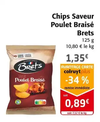 Colruyt Brets chips saveur poulet braisé offre