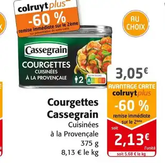 Cassegrain courgettes