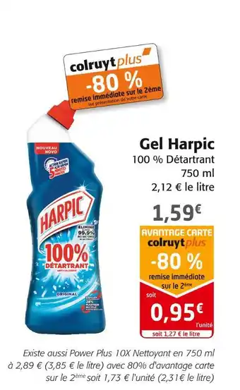 Colruyt Harpic gel offre