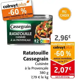 Colruyt Cassegrain ratatouille offre