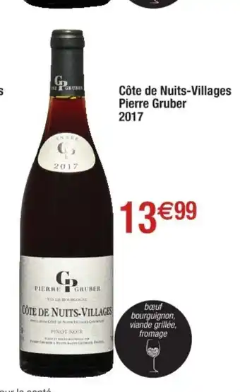 Cora x Carrefour Côte De Nuits-Villages Pierre Gruber offre