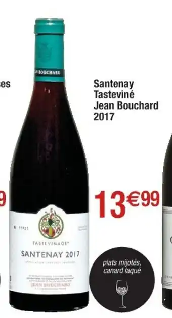 Cora x Carrefour Santenay Tasteviné Jean Bouchard 2017 offre