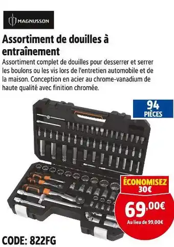 Screwfix Magnusson assortiment de douilles à entraînement offre
