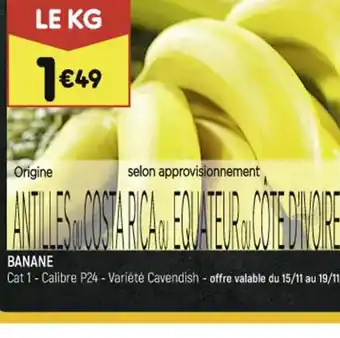 Leader Price BANANE offre