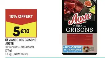 B VIANDE DES GRISONS AOSTE