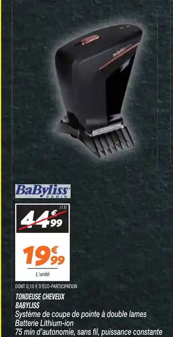 Netto TONDEUSE CHEVEUX BABYLISS offre
