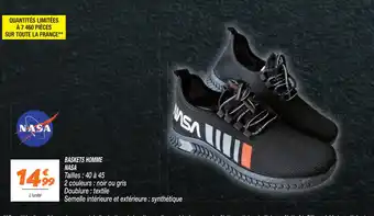 Netto Baskets homme nasa offre