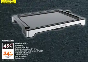 Netto PLANCHA ELECTRIQUE XL ARTHUR MARTIN offre