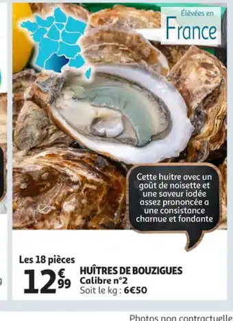 Auchan HUÎTRES DE BOUZIGUES offre