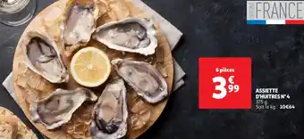 Auchan ASSIETTE D'HUITRES N° 4 offre