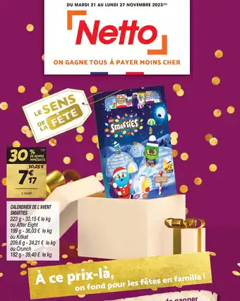 Netto CALENDRIER DE L'AVENT SMARTIES offre
