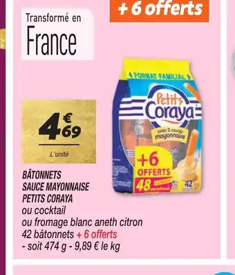 Netto BÂTONNETS SAUCE MAYONNAISE PETITS CORAYA offre