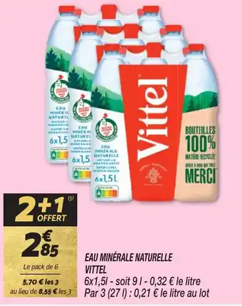 Netto EAU MINÉRALE NATURELLE VITTEL offre