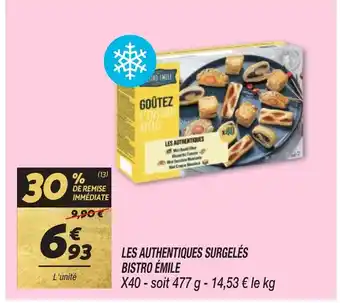 Netto LES AUTHENTIQUES SURGELÉS BISTRO ÉMILE offre