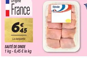 Netto SAUTÉ DE DINDE offre