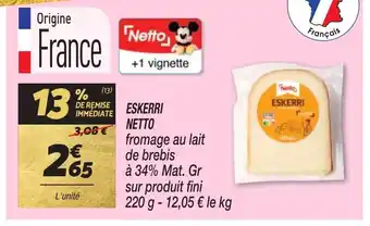 Netto ESKERRI NETTO offre