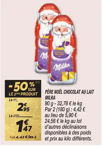 Netto PÈRE NOËL CHOCOLAT AU LAIT offre