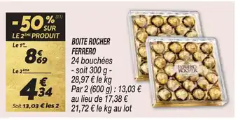 BOITE ROCHER FERRERO