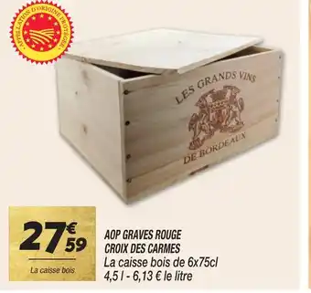 AOP GRAVES ROUGE CROIX DES CARMES