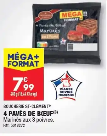 ALDI 4 PAVÉS DE BŒUF offre