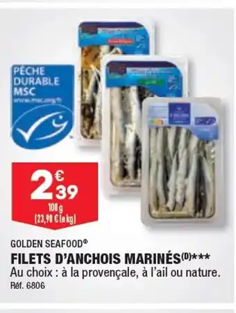 ALDI FILETS D'ANCHOIS MARINÉS offre