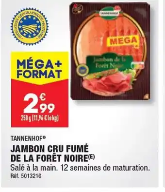 ALDI JAMBON CRU FUMÉ DE LA FORÊT NOIRE(E) offre