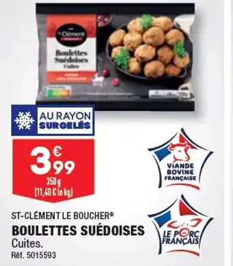ALDI BOULETTES SUÉDOISES offre