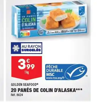 ALDI 20 PANÉS DE COLIN D'ALASKA offre