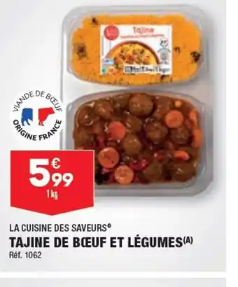 ALDI TAJINE DE BŒUF ET LÉGUMES offre