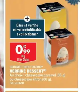 ALDI VERRINE DESSERT offre