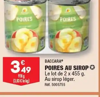 ALDI POIRES AU SIROP offre