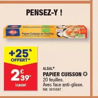 ALDI PAPIER CUISSON offre