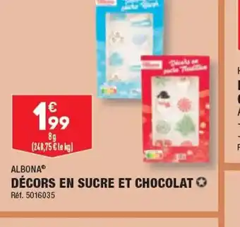 ALDI DÉCORS EN SUCRE ET CHOCOLAT offre