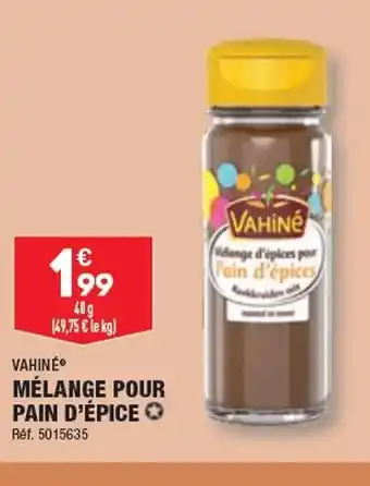 ALDI MÉLANGE POUR PAIN D'ÉPICE offre